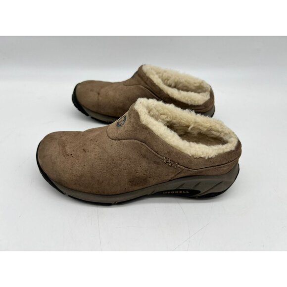 Merrell Women's Encore Q2 Ice Winter Slip on Shoes Size 6.5 Brown Suede Shearlin - Picture 7 of 11